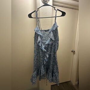 Shein: wrap dress blue floral